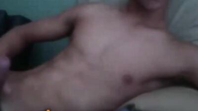 A cute and smooth boy masturbates