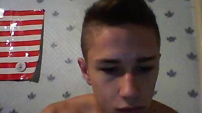 Hot smooth boy wank on cam