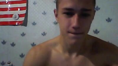 Hot smooth boy wank on cam