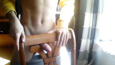 European boy masturbates in his room