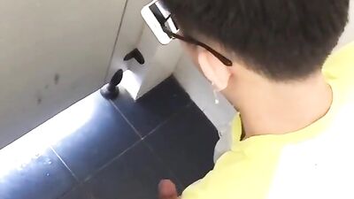 Jerk in the toilet boys gay porn