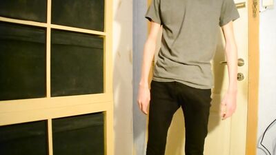 Handsome Skinny Guy Jerks Off in Gay Porn Video!