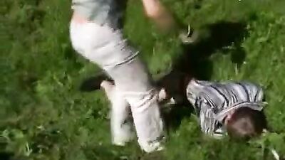 Field Fury - Vintage Blond Boy Action Packed Bareback