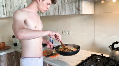 Cooking with Cocks - A Handjob Delight!