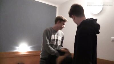 Two Twinks And A Guy Threesome - An Amateur Bareback Adventure!