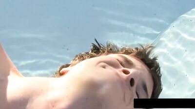 Hot Summer Days with Cute Pool Boy - Public Outside Solo!