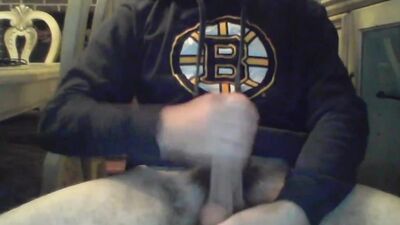 Straight Boys Cumshot Webcam: Horny Bruins Fan Revisited!