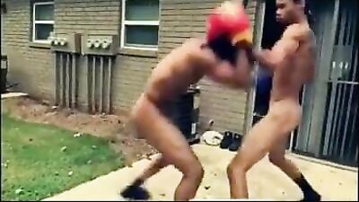 Muscle Fever: Two Naked Boxers Unleash Their Power!