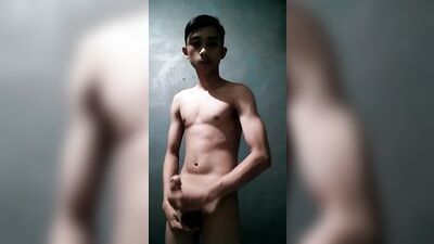 Indonesian Amateur Boy Unleashes Huge Cock!