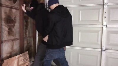 Gay Teen Bareback Garage Action