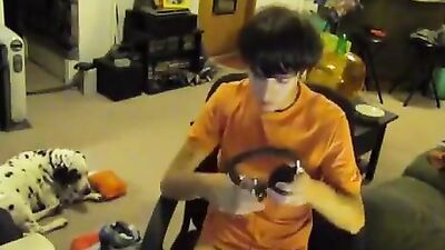 Orange Cum Shots: Web-Cam Solo Horniness Unleashed!