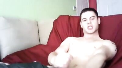Jake Lyonss Naughty Webcam Verbal Solo: Cum for Big Cock Fetish!