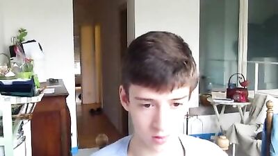 Cock Measure & Masturbate! Web-Cam Cumshots