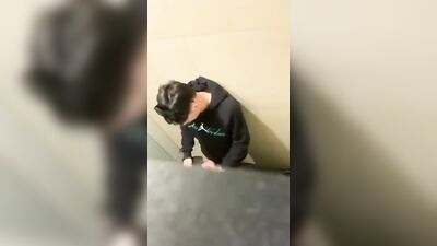 Pee-ing for Cum Shots Oral Web-Cam - Filmed in the toilet