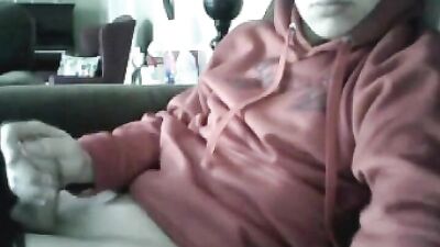 Stroke Sweat Boy! Solo Handjob Cumshots in the Living Room