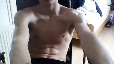 Gay Porn Swimmers Body Web-Cam Solo - A titillating webcam wank session with a hot swimmer