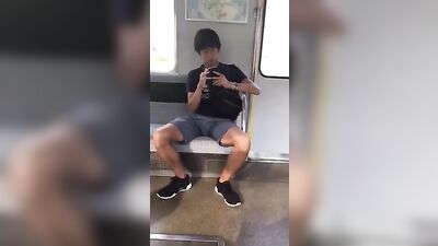 Asian Public Boner Caught: Back Outside for More Web-Cam Action!