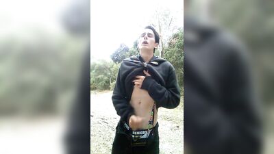 Outdoor Cum (Gay Porn Video) - Step up your outdoor game with hot cum action!