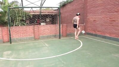 Muscle Soccer Boys Backyard Orgy