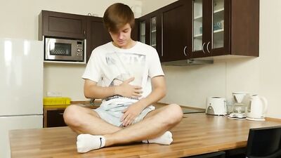 Jerking Twink on Table: Cum Shots and Handjobs Reignite!