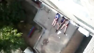 Outdoor Handjob Adventure: Three Friends Caught Jerking!