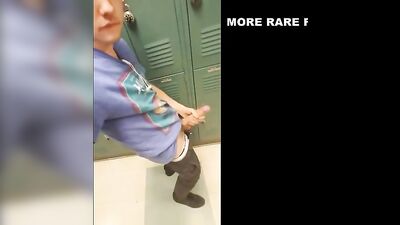 Jo in school hallway: The Daring Amateur Outside Solo Masturbation!