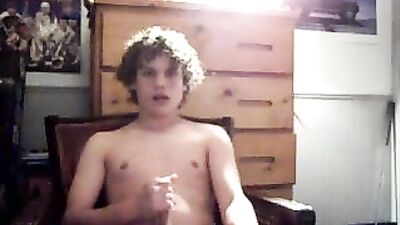 Curly Hair Blond Boys Porn: Here it Cums Again!