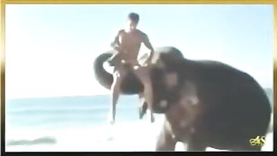 Experience the Thrill of Vintage Gay Porn with Elephant and Nude Boy!