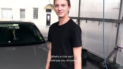 Car-wash Straight Boys Go Gay For Pay - Hardcore Outdoor Bareback Porn!
