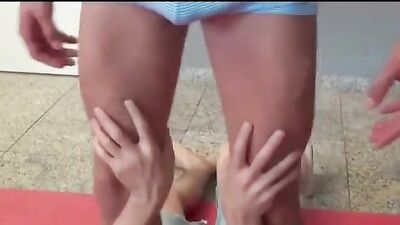 Muscle Worship Hunk Fucks Two Muscly Boys and Girl!!