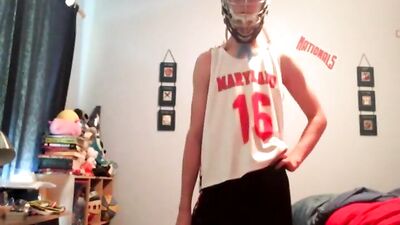 Gay Porn In My Lacrosse Helmet: Boys Fetish Solo Web-Cam!