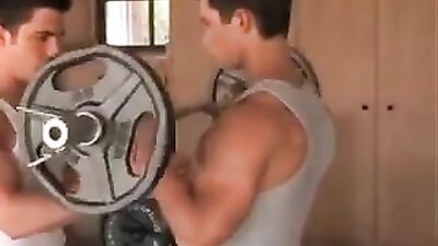 Gay Porn - Working Out! - Naked Twinks and Muscular Action