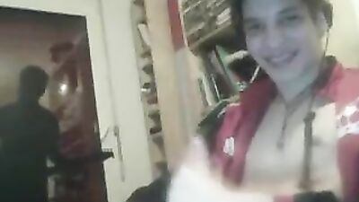 Want to see me suck it: Oral Solo Web-Cam Gay Porn Video