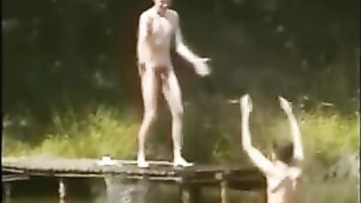 Boys by the Lake - Naked Blond Straight Boys Outside Public Adventure