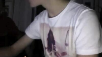 Nighttime Friends Jo Together: Cum Shots and Handjobs in the Darkness