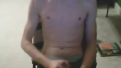 Messy Desk Cum Shots: Amateur Gay Porn Fun!