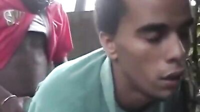 Young Latino Hottie Gives Head To Black Man!