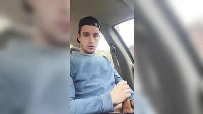 Stroke Me in the Parking Lot! Teen JOs Handjob Adventure