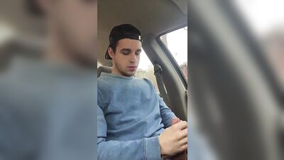 Stroke Me in the Parking Lot! Teen JOs Handjob Adventure