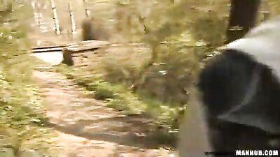 Fellation en pleine nature