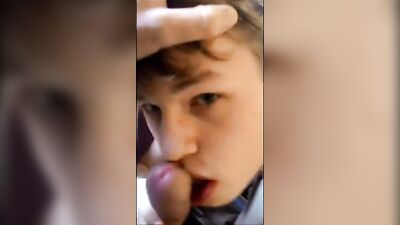 Cum-filled Oral Delight: Face Full Of Cum