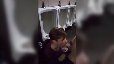 Bj in the Stall: A Gay Porn Handjob and Blowjob Adventure!