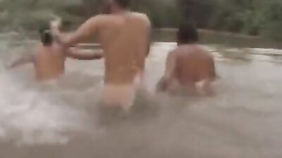 Friends at the lake