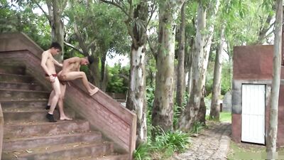 Outdoor Twinks Fuck Fest - Action Latino Bareback!