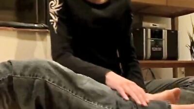 Foot Worship - Cum Shot Foot Fetish Handjob