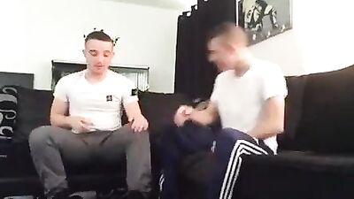 Straight friends decide to play