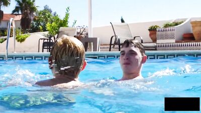 Twinks in Heat: Poolside Fuck Fest!