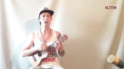 Timokha Plays the Ukulele - A Gay Porn Music Mans Delight!