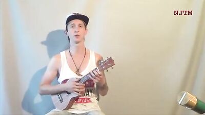 Timokha Plays the Ukulele - A Gay Porn Music Mans Delight!