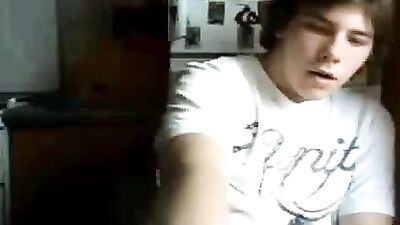 Gay Teen Cam Boy Solo Web-Cam: Cum on my face!